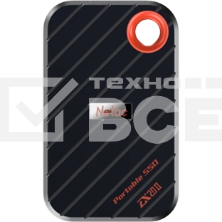 Внешний SSD Netac ZX20 II, 2TB, USB 3.2 Gen 2 Type-C, R/W 2000/1800, черный