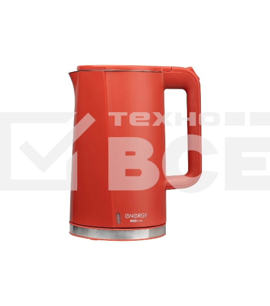 Чайник электрический ENERGY E-208 1,7 л красный, двойной корпус