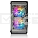 Компьютерный корпус XASTRA A303M 3FRGb Black mATX/Mesh/ tempered glass/2x140мм + 1x120мм FRGb fans/ A303M-2FC14F-1FC12F, фото2