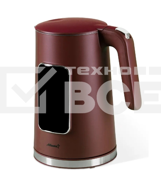 Чайник электрический Atlanta ATH-2537 бордовый
