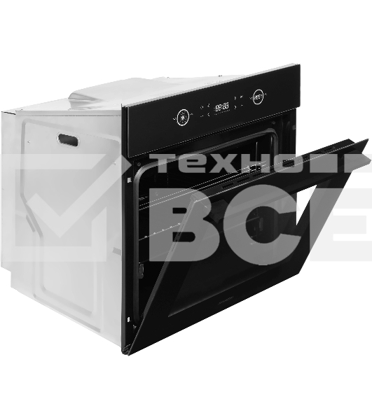 Духовой шкаф Электрический Hyundai HEO 6752 BG черное стекло
