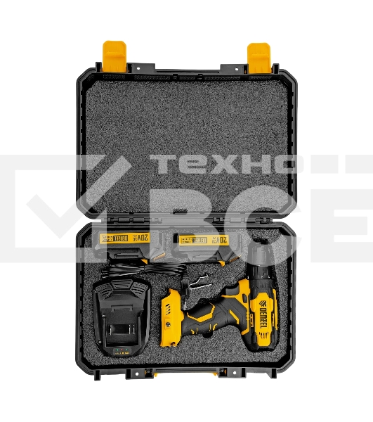 Дрель-шуруповерт аккумуляторная Denzel CDQ-20, 20В, 2 АКБ, Кейс