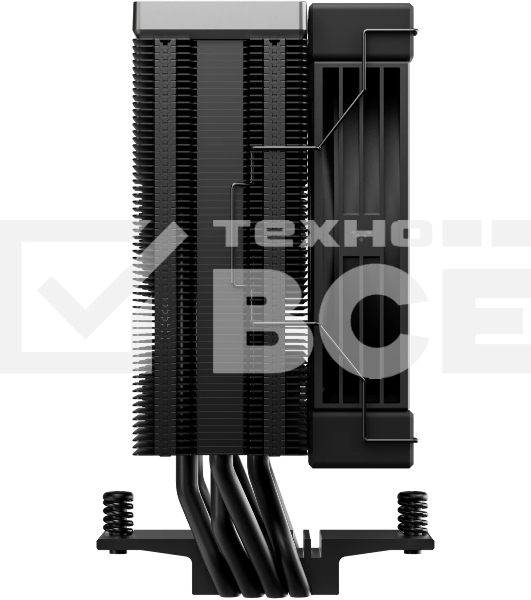 Кулер для процессора DEEPCOOL AK400 G2 LGA1851/1700/1200/115X/AM5/AM4 (12шт/кор, TDP 220W, PWM, Fan 120мм, 4 тепл. Трубки, Wood-grain top cover, черный) RET (R-AK400G2-BKNNMN-GJD)