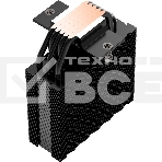 Кулер для процессора PCCooler RT500 BK (240W, 4-pin PWM, LED temp., 152мм, Al/Cu, 5x6мм, 1x120мм, 73.32CFM, 34.9dBA, 2200RPM, S: 1851/1700/1200/115X, AM5/AM4, черный), фото2