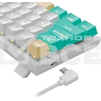 Клавиатура проводная механическая Defender Vexx Pro GK-084 RU, белый/зеленый, механическая, фото6