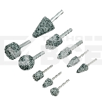 Набор шарошек Denzel абразивных для дрели (ПШМ), 63С, 10 шт., фото 1