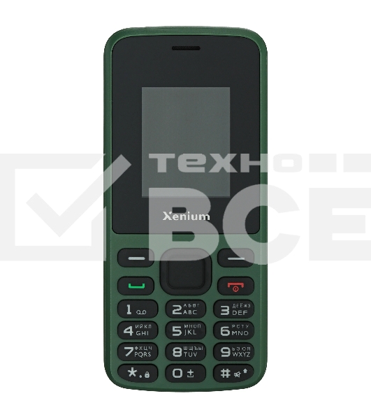 Мобильный телефон Xenium X175 зеленый моноблок 1.77