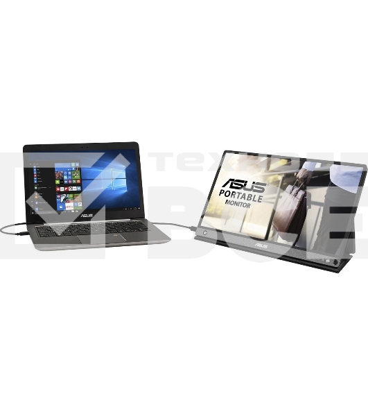 Монитор 15.6' ASUS ZenScreen MB16AHP IPS 1920x1080, 60 Гц, 5 мс, 16:9, 250 кд/м², micro HDMI, USB-C, динамики, черный