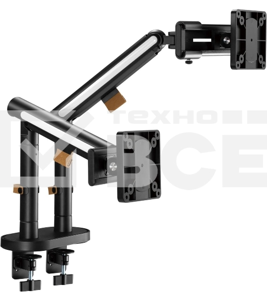 Кронштейн для мониторов Ultramounts UM727B черный 17'-32' макс.9кг крепление к столешнице поворот и наклон