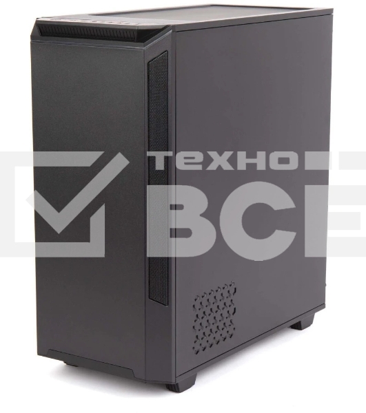 Компьютерный корпус Hiper PB81 черный без БП ATX 3x120мм 2xUSB2.0 2xUSB3.0 audio bott PSU