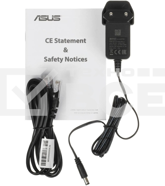 Роутер беспроводной Asus RT-AX57 AX3000 10/100/1000BASE-TX черный