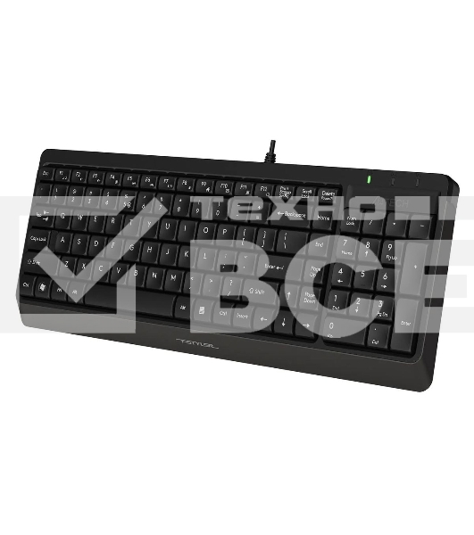 Комплект клавиатура+мышь A4Tech FStyler F1512 проводной, USB, 1200 DPI, черный