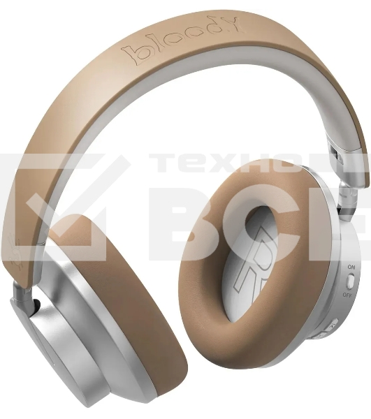 Беспроводные/проводные наушники A4Tech Bloody MH390 хаки, накладные, Bluetooth + проводной