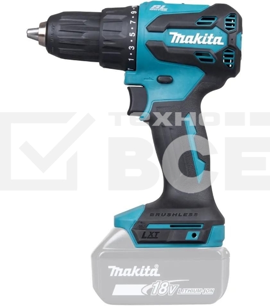 Дрель-шуруповерт Makita DHP490Z аккум. патрон:быстрозажимной