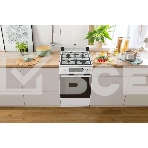 Плита Газовая Gorenje GGI5C22WF, газовая духовка, стеклянная крышка, чугун, белый, фото2