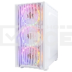 Корпус Ginzzu CL640 mATX FAN 4*12FRGb передняя панель Сетка Белый, фото8