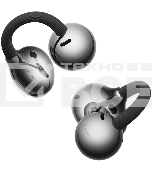 Наушники TWS Huawei FreeClip 2 черный, открытые (клипсы), Bluetooth, быстрая зарядка, до 8 ч