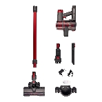 Пылесос вертикальный Bufett MVC 387A черный/красный, питание от аккумулятора, 250 Вт, уборка сухая, пылесборник 0.6 л, фото3