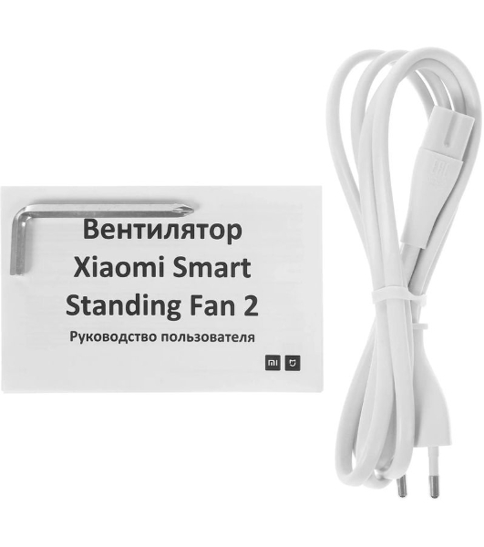 Вентилятор Xiaomi Mi Smart Standing Fan 2 белый, напольный, 15 Вт, 100 скоростей, 35.5 см