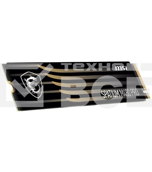 Накопитель SSD MSI SPATIUM M480 PRO, 2TB, M.2 2280, PCIe 4.0 x4, NVMe, R/W 7400/7000