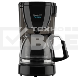 Кофеварка капельная Scarlett SC-CM33018 черный, исп. кофе - молотый, 0.75 л, 600 Вт.