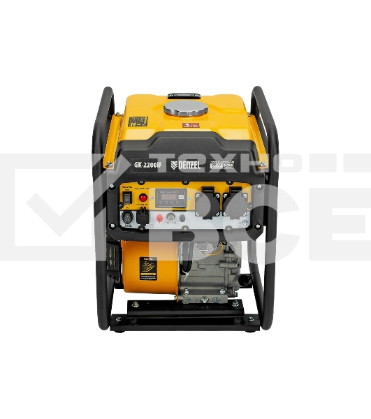 Электрогенератор бензиновый инверторный Denzel GK-2200iF, 2.2 кВт, 95 дБ, 27 кг