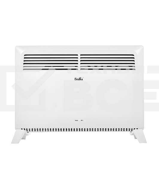 Конвектор Ballu Solo Turbo BEC/SMT-2000 белый, 2000 Вт, 25 м2, термостат