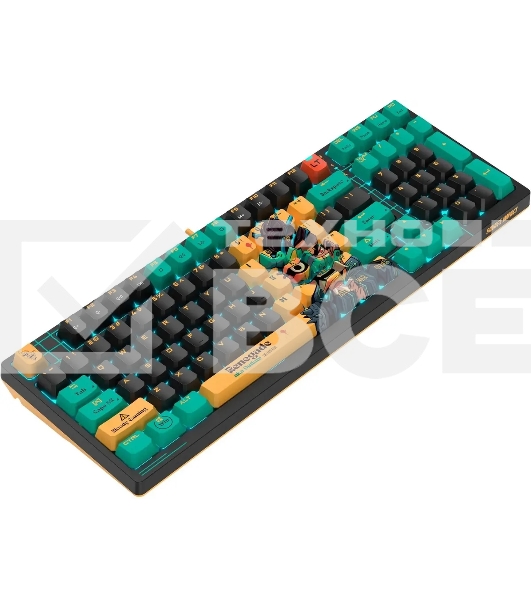 Клавиатура A4Tech Bloody AT98 Renegade проводная USB черный/зеленый