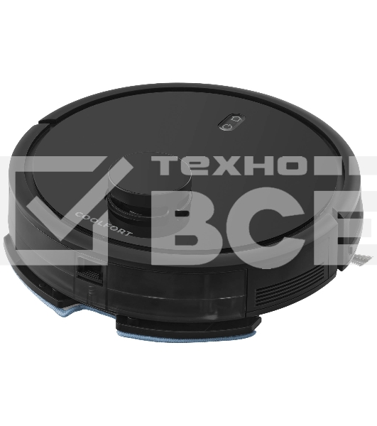 Робот-пылесос Coolfort CF-3206 черный, 2600 мАч Li-Ion, уборка влажная/сухая, пылесборник контейнер 0.23 л