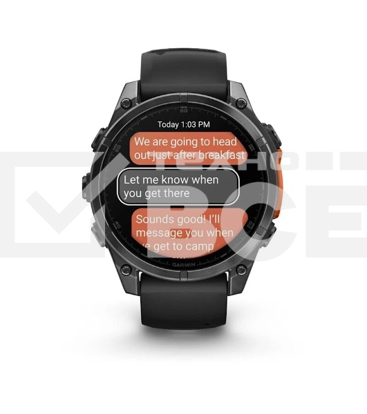 Смарт-часы Garmin Fenix 8 AMOLED серый, черный 47мм