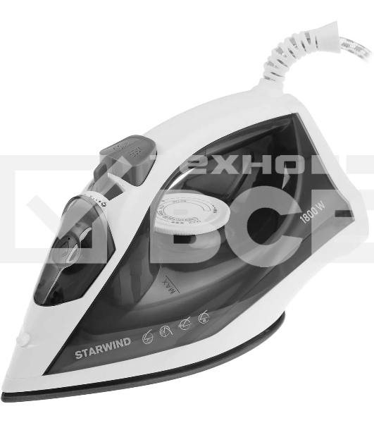 Утюг Starwind SIR1819, 1800Вт, серый/белый