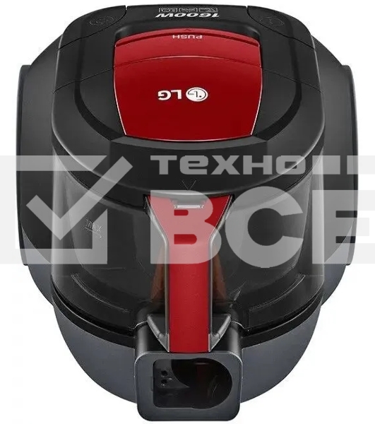Пылесос LG VC5316NNTR черный/красный, 330/1600 Вт, уборка сухая, пылесборник контейнер 1.3 л