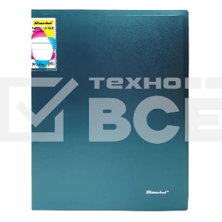 Папка с 20 прозр.вклад. Silwerhof Perlen 292921-75 A4 0.8мм карман зеленый металлик