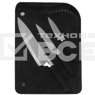 Набор ножей кухон. Rondell RD-1772 компл.: 4 предм. разд.дос. черный блистер