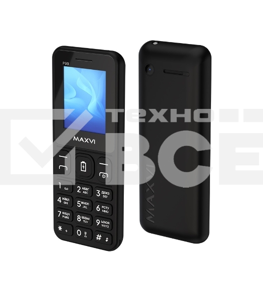 Мобильный телефон Maxvi P99 черный
