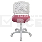 Кресло детское Бюрократ CH-W296NX/26-31 TW-15 белый, спинка сетка, сиденье розовый 26-31, фото7