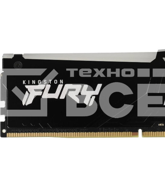Оперативная память Kingston Fury Beast Expo, DDR5, 16GB (2x8GB), 5200MHz, CL36, с радиаторами, RGB, черный