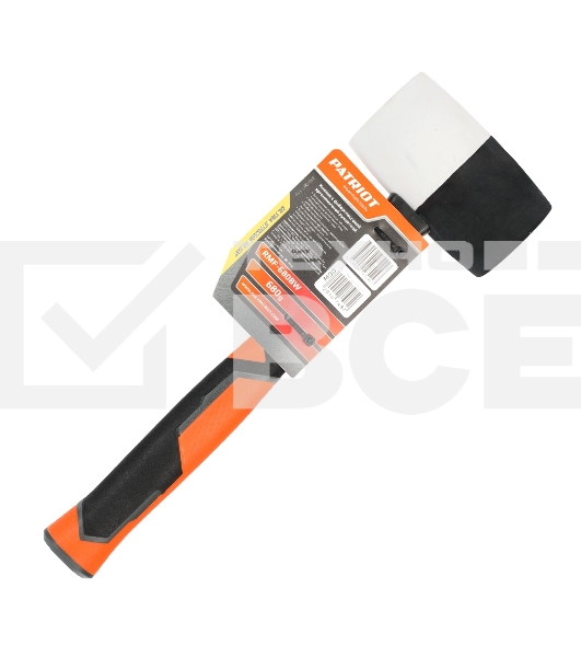 Киянка PATRIOT RMF-680BW черно-белая, с фиберглассовой рукояткой, 680г