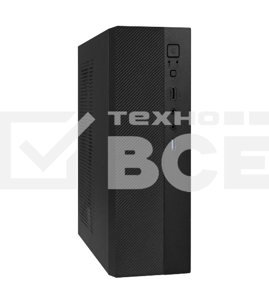Компьютерный корпус Desktop ExeGate EX291267RUS MI-301U (mATX/mini-ITX, без БП, 1*USB+1*USB 3.0, аудио, черный)