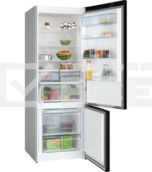 Холодильник Bosch KGN56CX30U нержавеющая сталь двухкамерный 400/105л морозилка снизу, No Frost