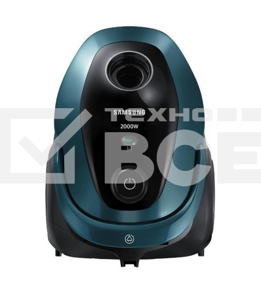 Пылесос Samsung VC20M2540JN/EV черный/зеленый, 460/2000 Вт, уборка сухая, пылесборник мешок 2.5 л