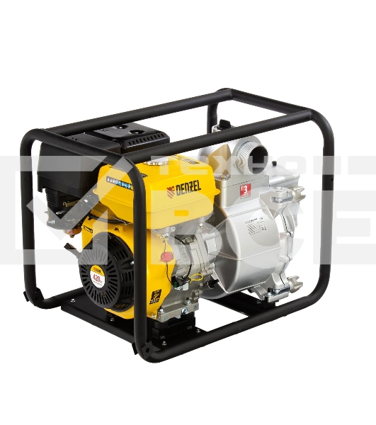 Мотопомпа бензиновая Denzel PX-80D для грязной воды, 15 л.с., 3', 1500 л/мин, глуб 8 м, напор 30 м
