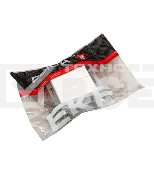 Механизм выключателя EKF UP1-SWW-20 двухклавишный, белый Эпика