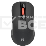 Мышь беспроводная Defender Nexus MS-195 черный, 1600 dpi, радиоканал, USB, кнопки - 4, фото 1