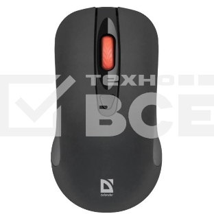 Мышь беспроводная Defender Nexus MS-195 черный, 1600 dpi, радиоканал, USB, кнопки - 4