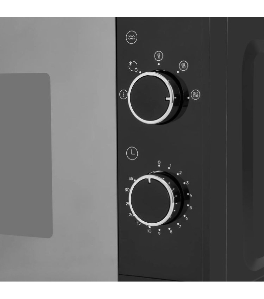 Микроволновая печь Vitek VT-MW2020 черный/хром, 20 л, 700 Вт, переключатели — поворотный механизм