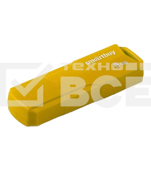 Флеш диск USB SmartBuy 8GB CLUE Yellow (SB8GBCLU-Y)