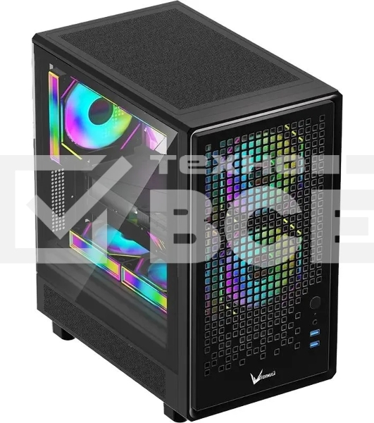 Компьютерный корпус Aerocool / Formula Air Mesh G2 черный без БП mATX 3x120mm 2xUSB3.0 audio