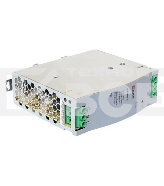 Блок питания на дин рейку EKF DR-E-120W-24 120 вт,Uвх ~ 220 В AC, Uвых - 24 В DC постоянного тока