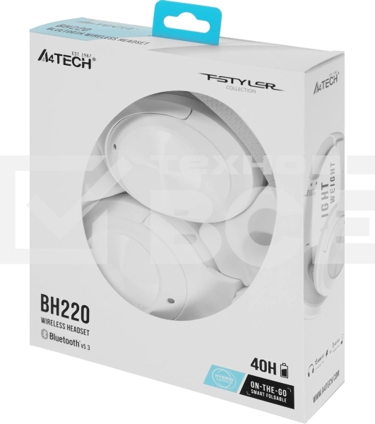 Наушники мониторные A4Tech Fstyler BH220 Bluetooth белый